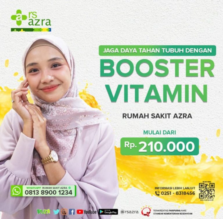 Tingkatkan Kesehatan, Booster Vitamin di RS Azra Bogor