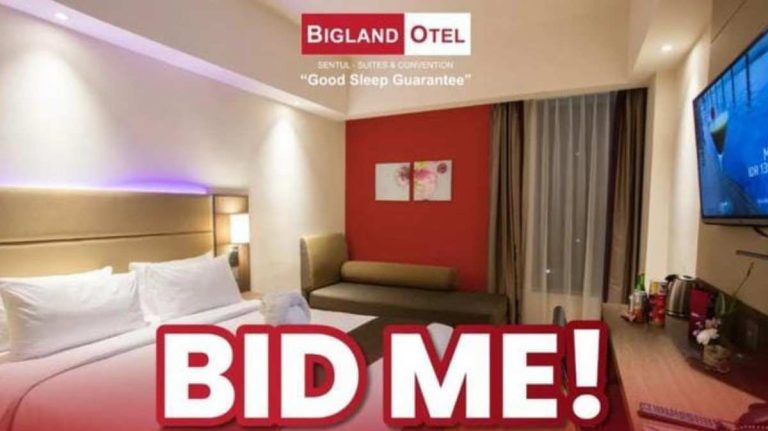 BiglandOtel Sentul Suites & Convention Tawarkan Voucher Kamar BID ME di Live Instagram