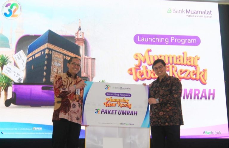 Rayakan Milad Ke-32 Tahun, Bank Muamalat Luncurkan Program Menabung Berhadiah Umrah