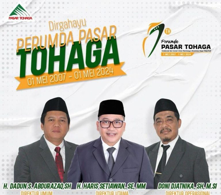 HUT ke-17, Perumda Pasar Tohaga Beri Profit Bagi Kemajuan Perekonomian Kabupaten Bogor
