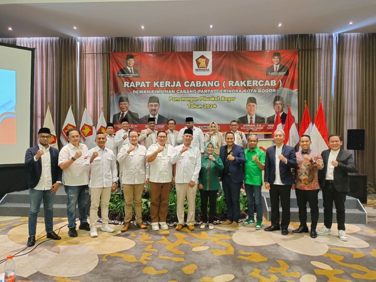 Gerindra Kota Bogor Rakercab untuk Pemenangan Pilwalkot 2024, Empat Parpol Siap Koalisi