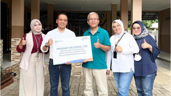 BRI Bogor Pajajaran Distribusikan 400 Paket Daging di Cigombong