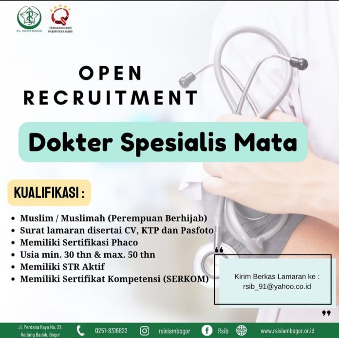 Lowongan kerja dokter RS Islam Bogor