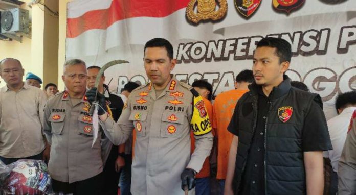 Polresta Bogor Kota Amankan Pelajar Terlibat Tawuran di Pasir Kuda