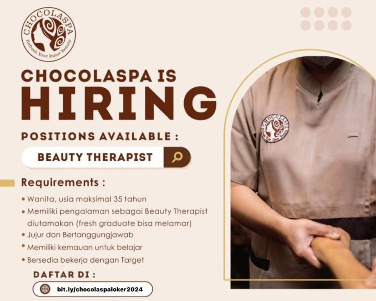 Chocolaspa Membuka Lowongan Kerja untuk Beauty Therapist Berbakat