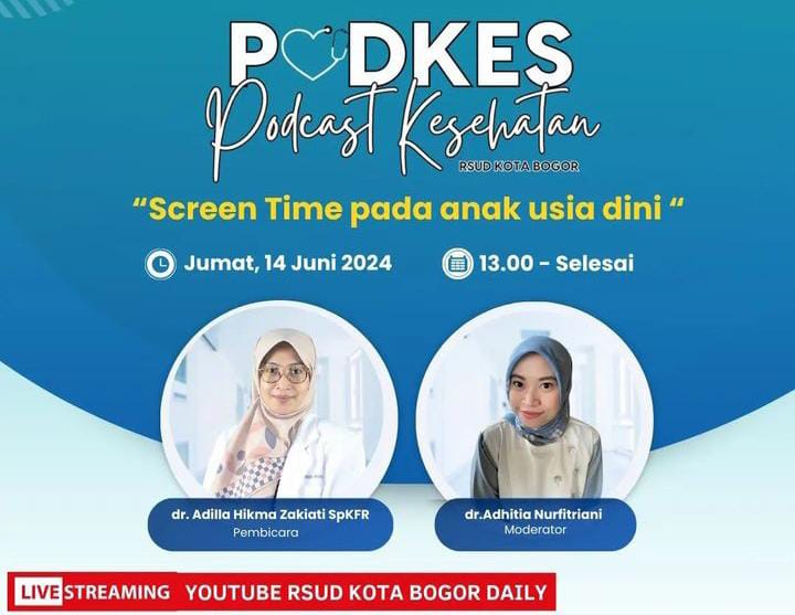 Podcast Kesehatan RSUD Kota Bogor: Bahas Pembatasan Screen Time