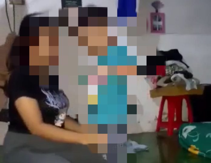 Video Viral Ibu dan Anak Baju Biru