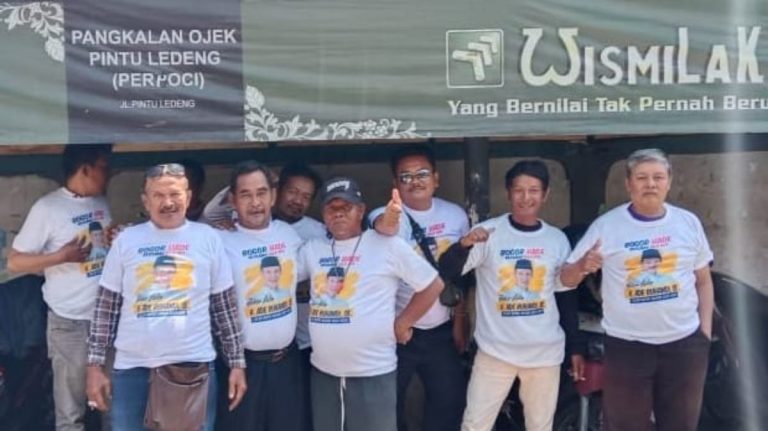 Dukungan Untuk Jaro Ade Terus Mengalir, Komunitas Ojek Pangkalan Ciomas Deklarasi