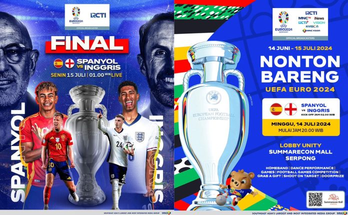 Final UEFA Euro 2024 akan mempertemukan antara Spanyol vs Inggris