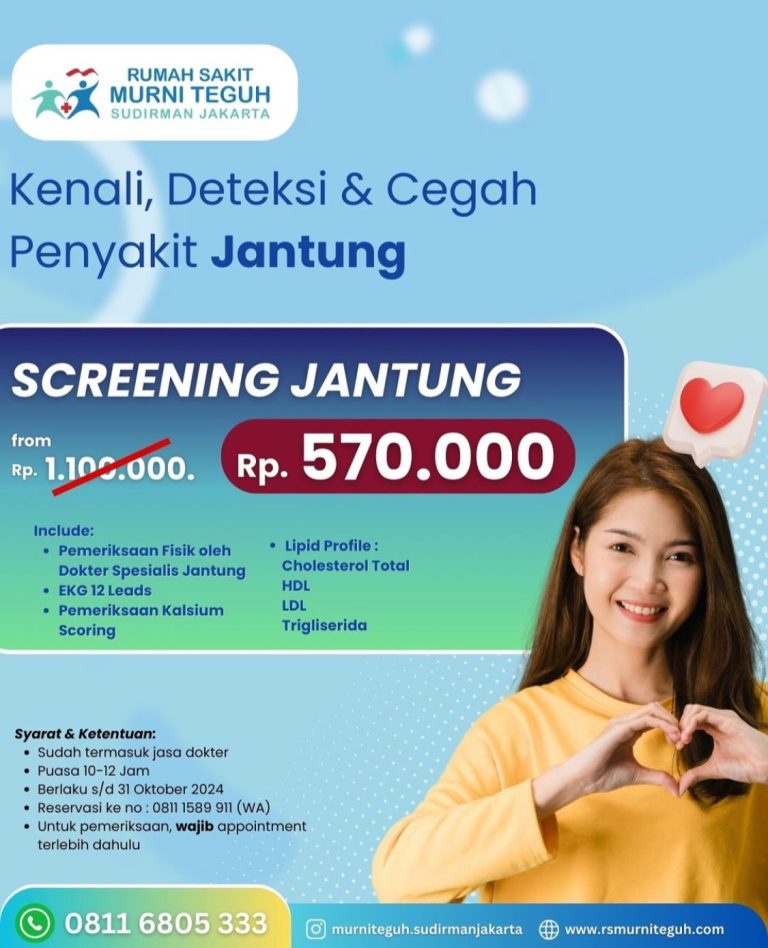 Murni Teguh Sudirman Jakarta Hospital Tawarkan Layanan Screening Jantung