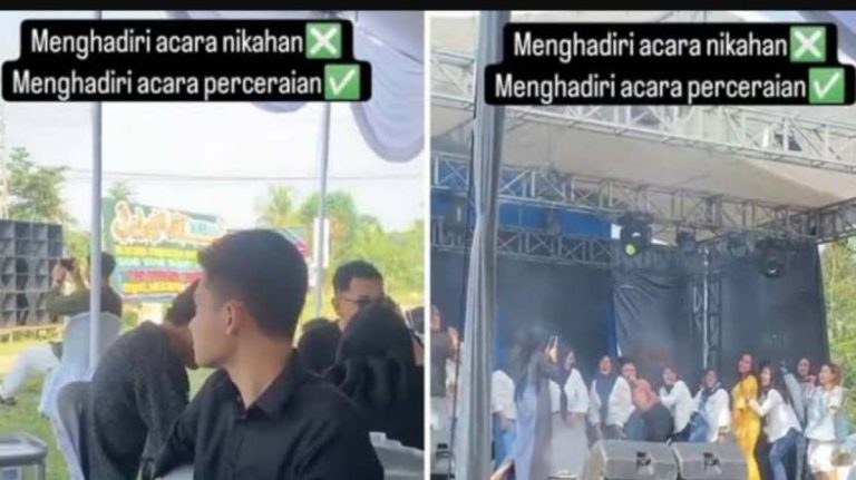 Pesta Perceraian di Lampung Viral, Istri Laporkan Suami ke Polisi