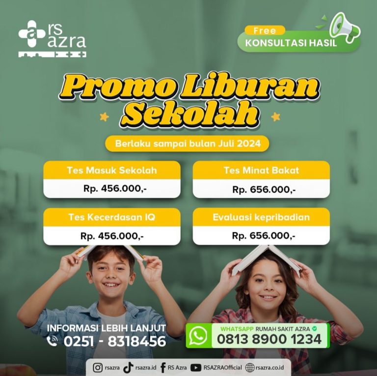 RS Azra Bogor Tawarkan Promo Liburan Sekolah dengan Harga Terjangkau