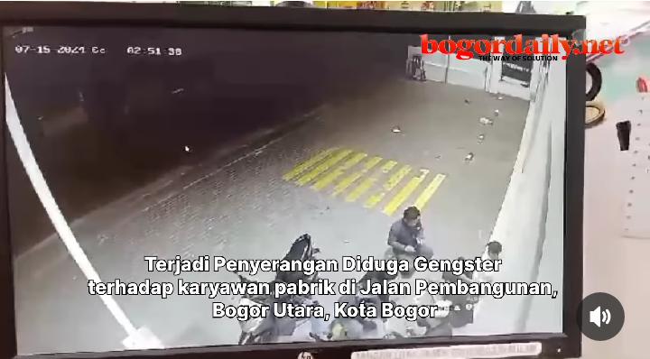 Gengster Serang Karyawan Pabrik di Depan Minimarket Bogor Utara