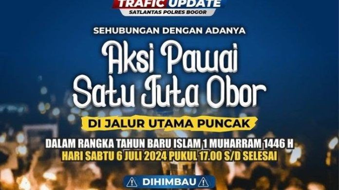 pawai obor Puncak