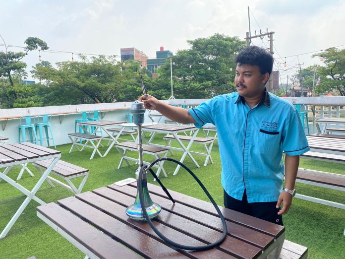 shisha Payung Hujan Patio Dining