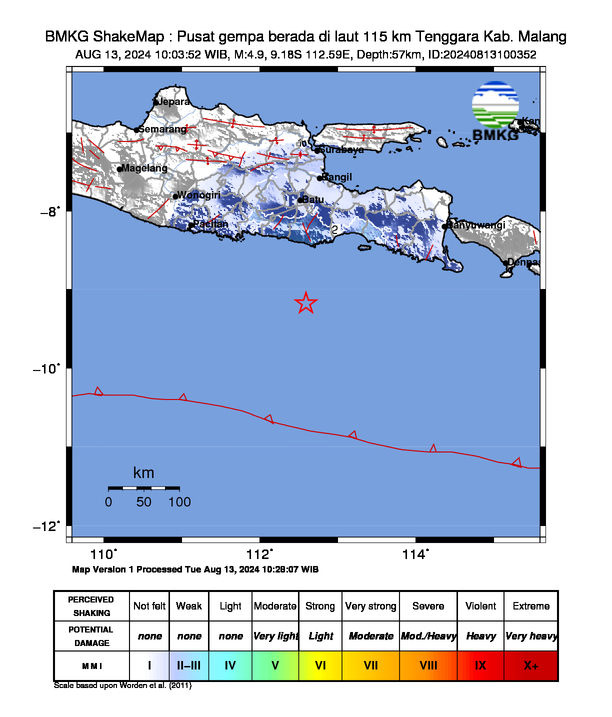 Gempa Guncang Malang Jawa Timur, BMKG Sebut Wilayah Ini Ikut Bergetar