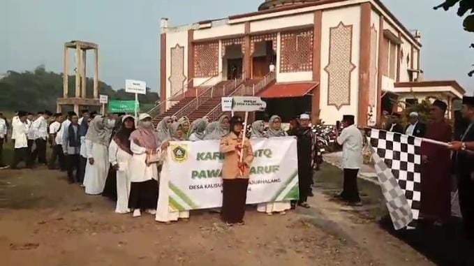 Ratusan Qori dan Qoriah Ikuti Pawai Taaruf Lomba MTQ di Kecamatan Tajurhalang Bogor