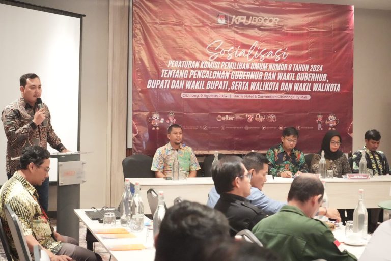 KPU Kabupaten Bogor Sosialisasikan PKPU Nomor 8 Tahun 2024