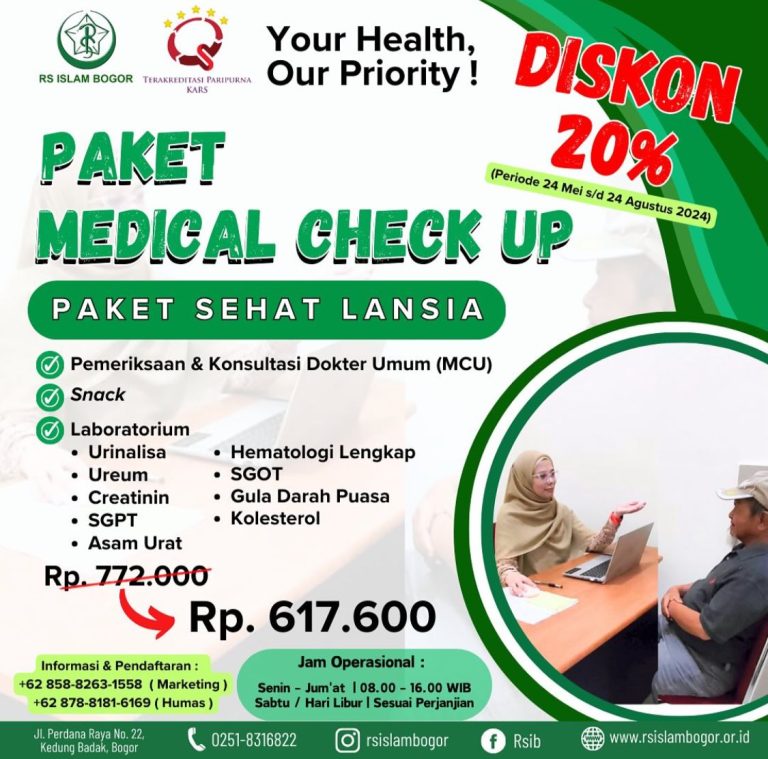 RSIB Tawarkan Diskon 20 Persen Paket Medical Check Up Khusus Lansia