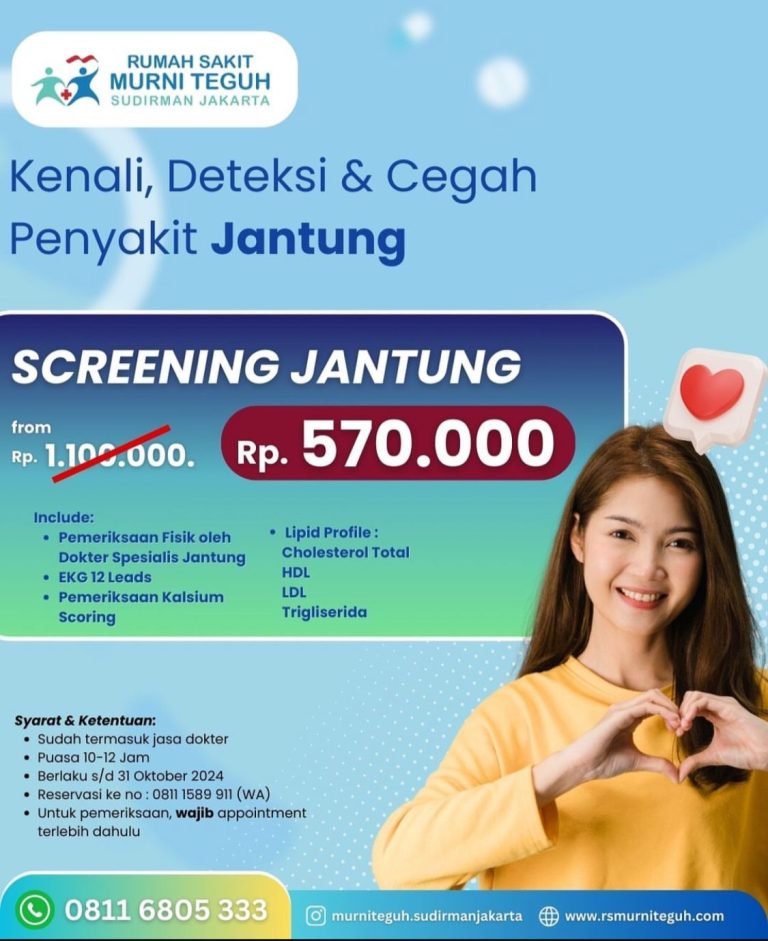 Murni Teguh Sudirman Jakarta Hospital Tawarkan Layanan Screening Jantung