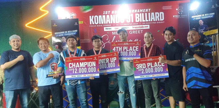 Pertarungan Sengit di Final: Faisal Ungguli Gio dan Raih Gelar Juara di ‘1st Home Tournament Billiard’