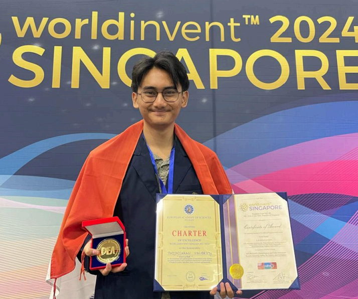 Mahasiswa Kedokteran Unpad Asal Bogor Mochammad Shidqy Yudhistra Raih Prestasi di Ajang World Invent Singapore 2024