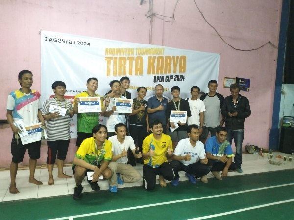 Juara di Tirta Karya Open Cup 2024, Pasangan Teguh/Almi Nomor Satu