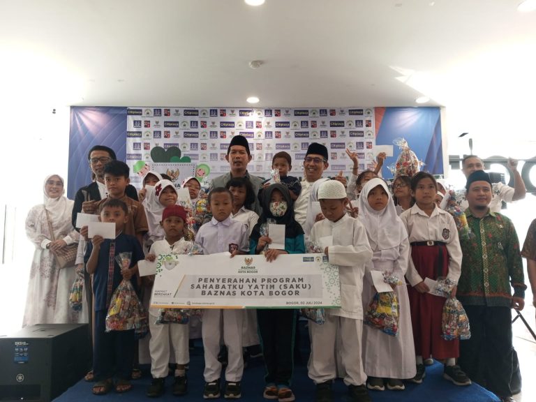 Baznas Kota Bogor Salurkan Program SAKU Yatim di Citiplaza