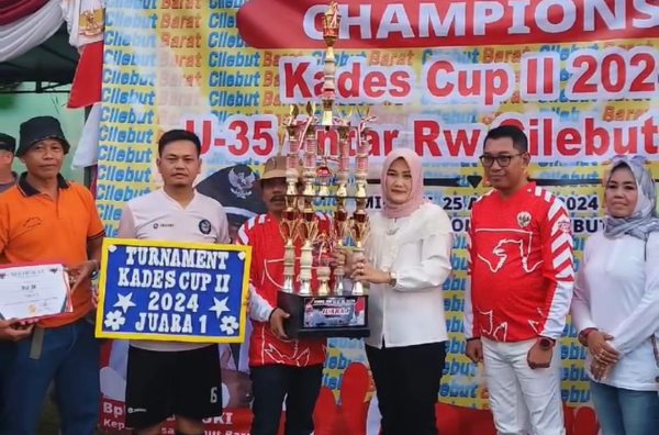 Turnamen Sepak Bola Antar RW di Desa Cilebut Barat Sukses Digelar