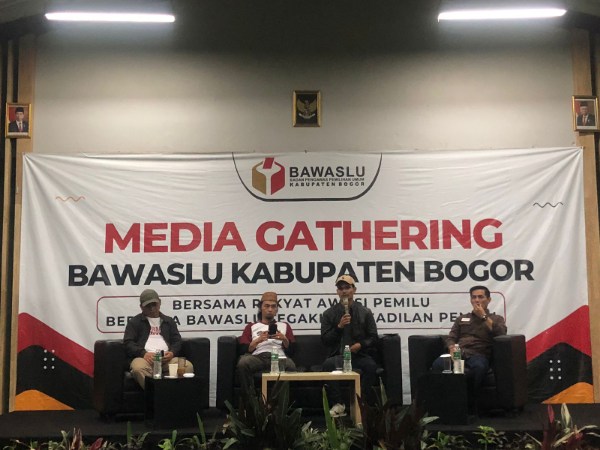 Bawaslu Kabupaten Bogor Gelar Media Gathering Ajak Bersama Awasi Pilkada 2024