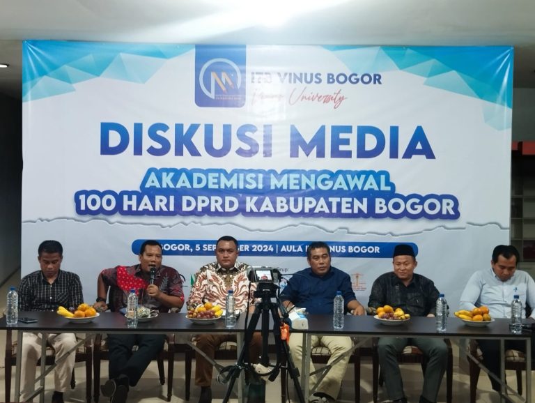 Lewat Diskusi Media di ITB Vinus, Para Akademisi Mengawal 100 Hari Kerja DPRD Kabupaten Bogor