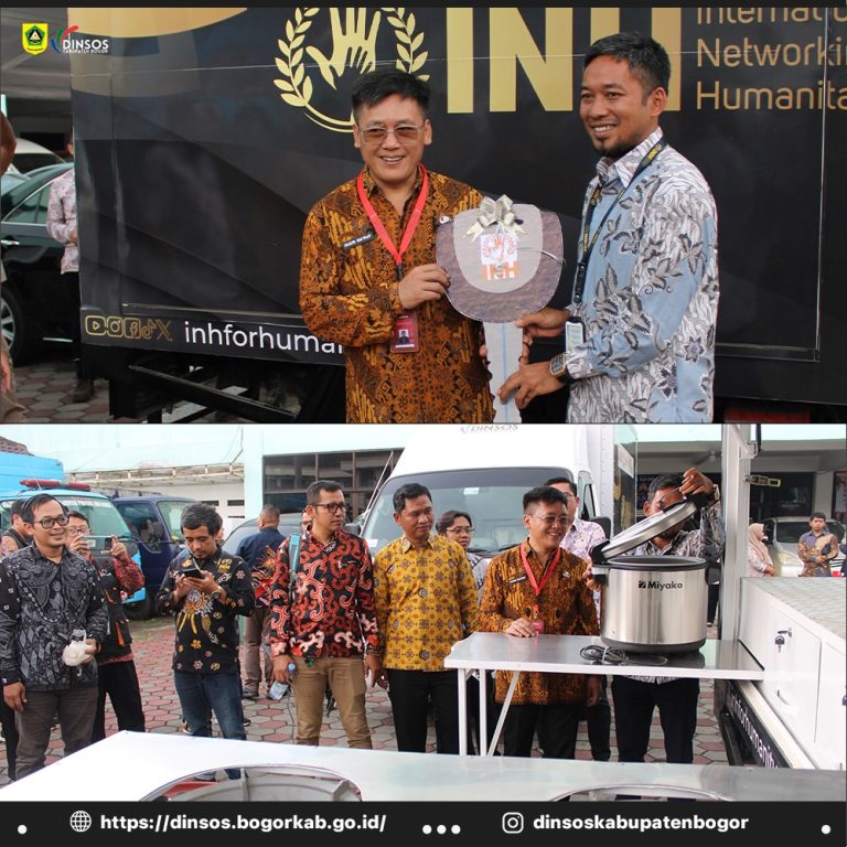 Dinsos Kabupaten Bogor Dapat Hadiah Mobil Dapur Umum dan Logistik dari INH