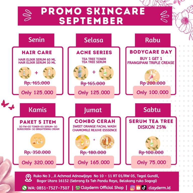 ClayDerm Aesthetic Clinic Hadirkan Promo Menarik Sepanjang September 2024