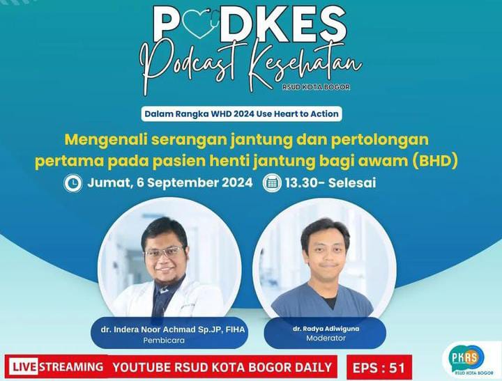 RSUD Kota Bogor Gelar Podcast Kesehatan Mengenali Serangan Jantung