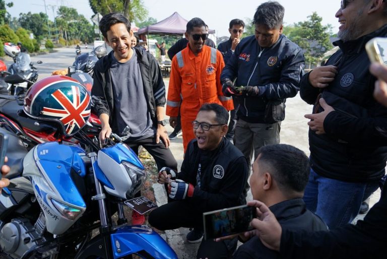 Pers Motor Club Sukses Gelar Road Trip ke Curug Citambur Cianjur