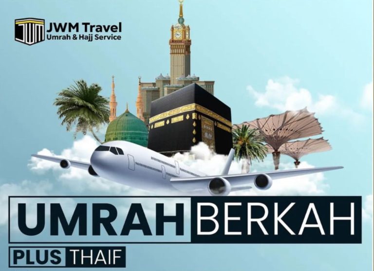 Segera Daftar! Umroh Berkah Plus Thaif 18 November 2024 JWM Travel, Hanya Rp 27,5 Juta