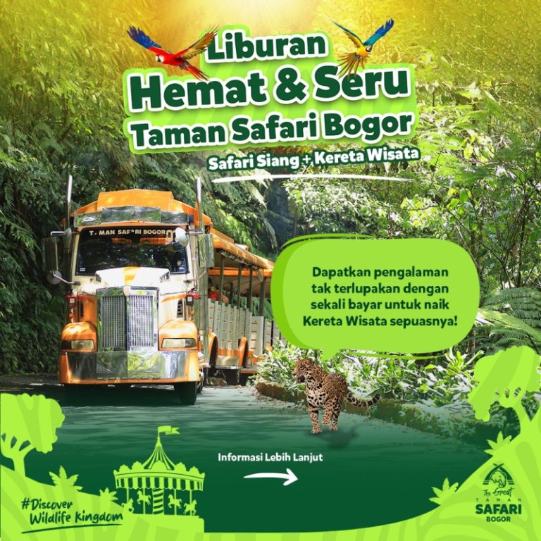 Liburan di Taman Safari Bogor Hanya Rp175 Ribu Free Kereta Wisata, Begini Cara Pesan Tiketnya!