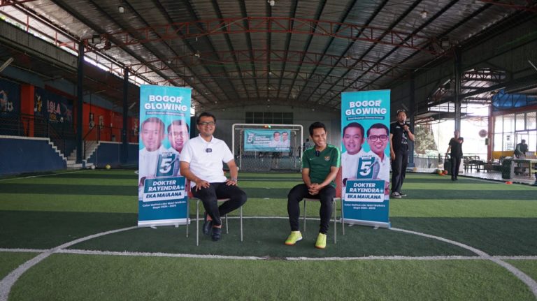 Didukung Kapten Timnas Iqbal Iskandar, Paslon Rayendra-Eka Janji Prioritaskan Prestasi dan Fasilitas Olahraga Kota Bogor