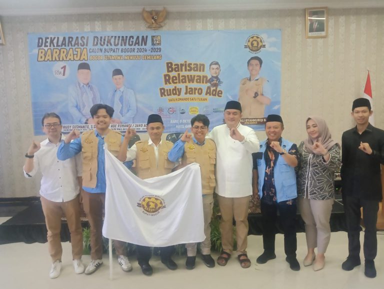 Deklarasi Dukungan, Barraja Kabupaten Bogor Siap Menangkan Pasangan Rudy Susmanto – Jaro Ade