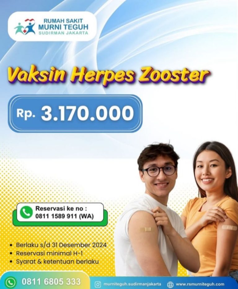 RS Murni Teguh Sudirman Jakarta Tawarkan Vaksin Herpes Zooster