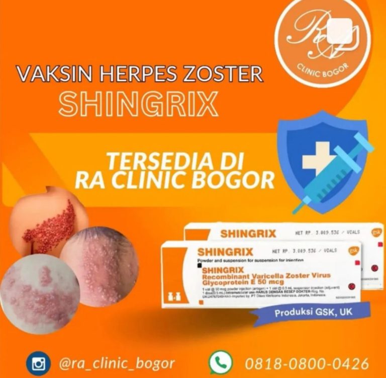 RA Clinic Bogor Hadirkan Vaksin Herpes Zoster Shingrix