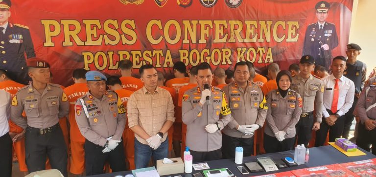 Polresta Bogor Kota Ringkus 23 Tersangka Kasus Narkoba