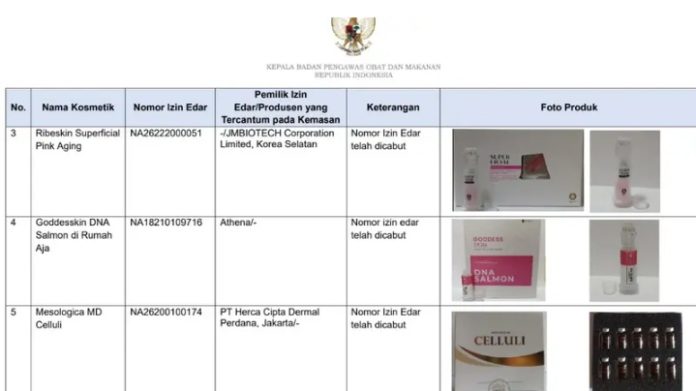 16 Produk Kosmetik yang Ditarik BPOM