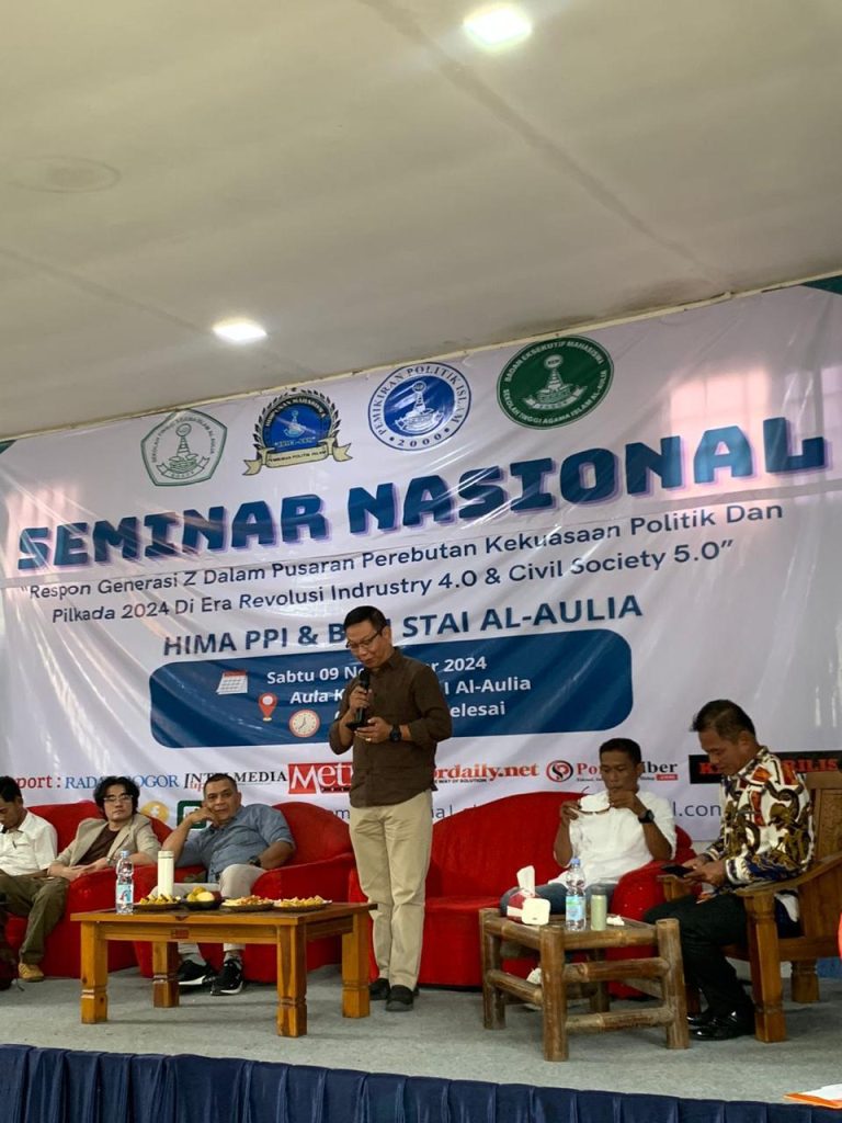 Gelar Seminar Nasional, HIMA PPI dan BEM STAI Al Aulia Bahas Rendahnya Partisipasi Gen Z di Pilkada 2024