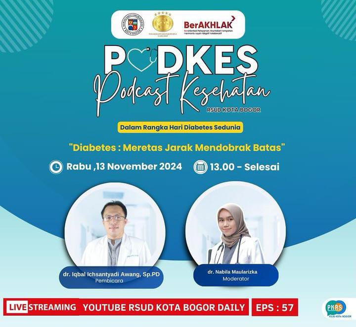 RSUD Kota Bogor Gelar Podcast Kesehatan, Bahas Persoalan Diabetes