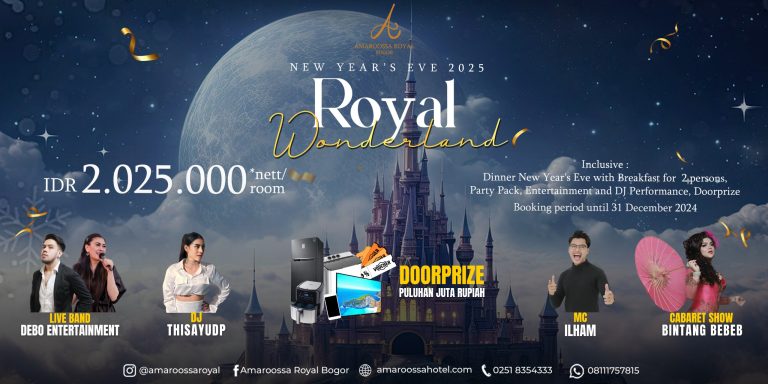 Yuk Nikmati Pergantian Malam Tahun Baru yang Lebih Istimewa Bersama Wonderland Amaroossa Royal Bogor