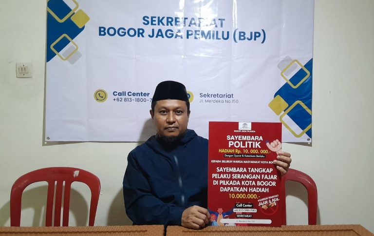 Lembaga BJP Siapkan Rp10 Juta Bagi yang Ungkap Pelaku Serangan Fajar di Pilkada Bogor 2024