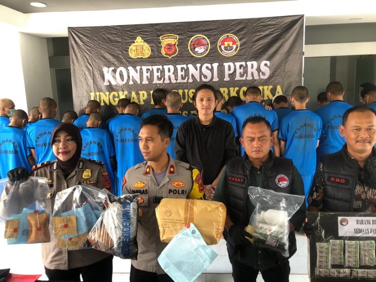 Polres Bogor Bongkar Jaringan Narkoba Cileungsi hingga Leuwiliang, 37 Tersangka Ditangkap!