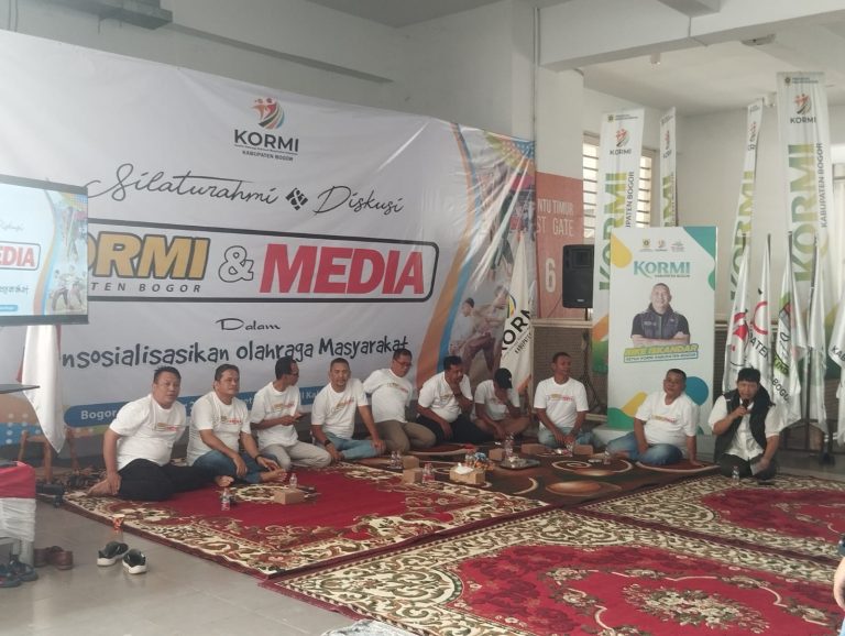 Silaturahmi dengan Media, Kormi Kabupaten Bogor Komitmen Majukan Olahraga Lewat  “Berlari di Bogor”