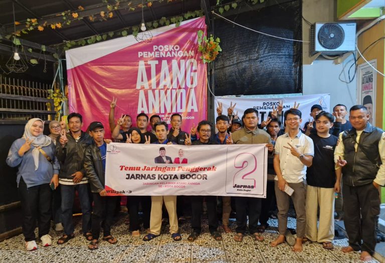 Pilkada Kota Bogor 2024, Jarnas Kota Bogor: Pasangan Atang – Annida Fokus Raih Suara